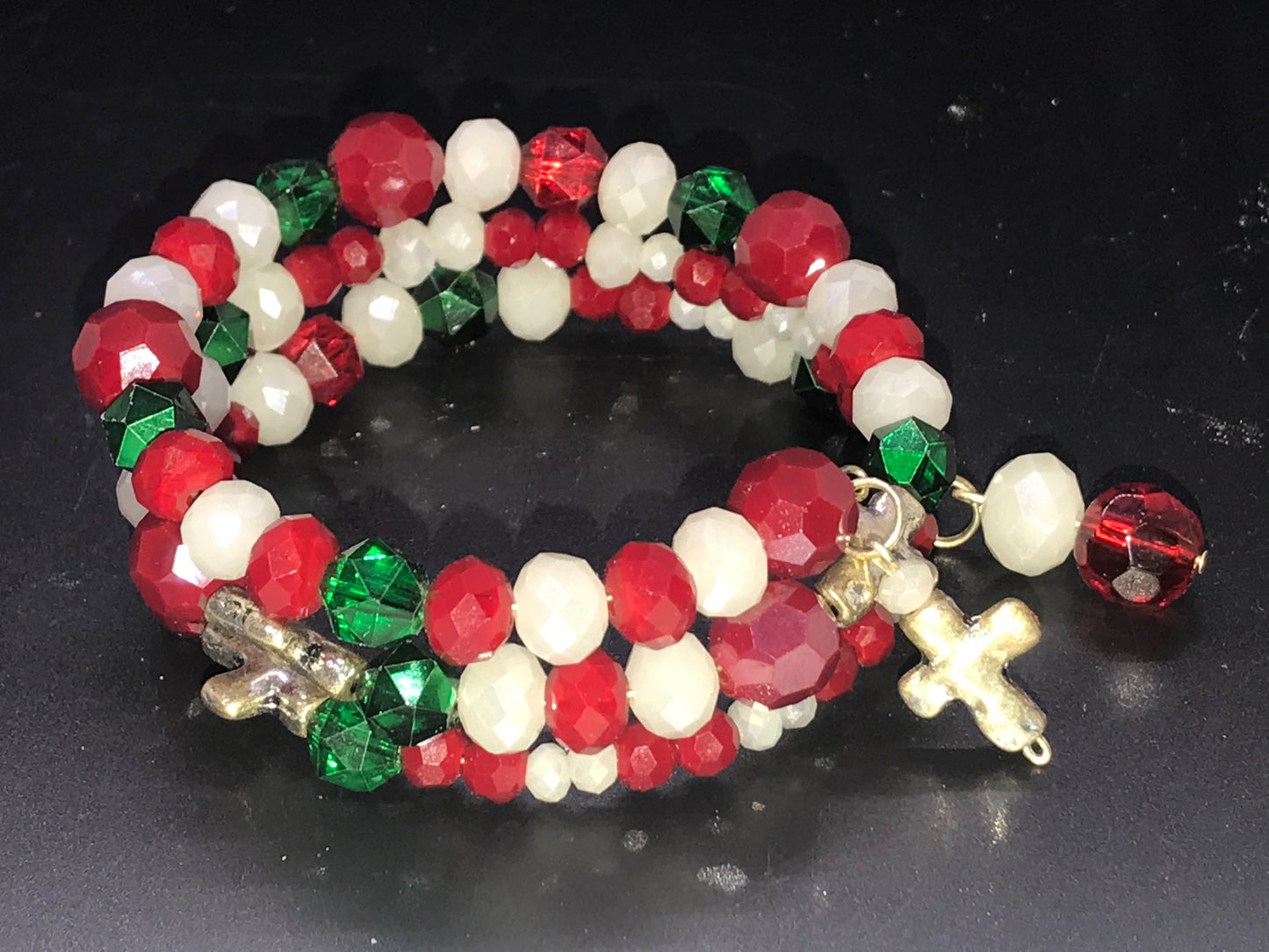 BKC - Christmas Themed Triple Loop Bracelets