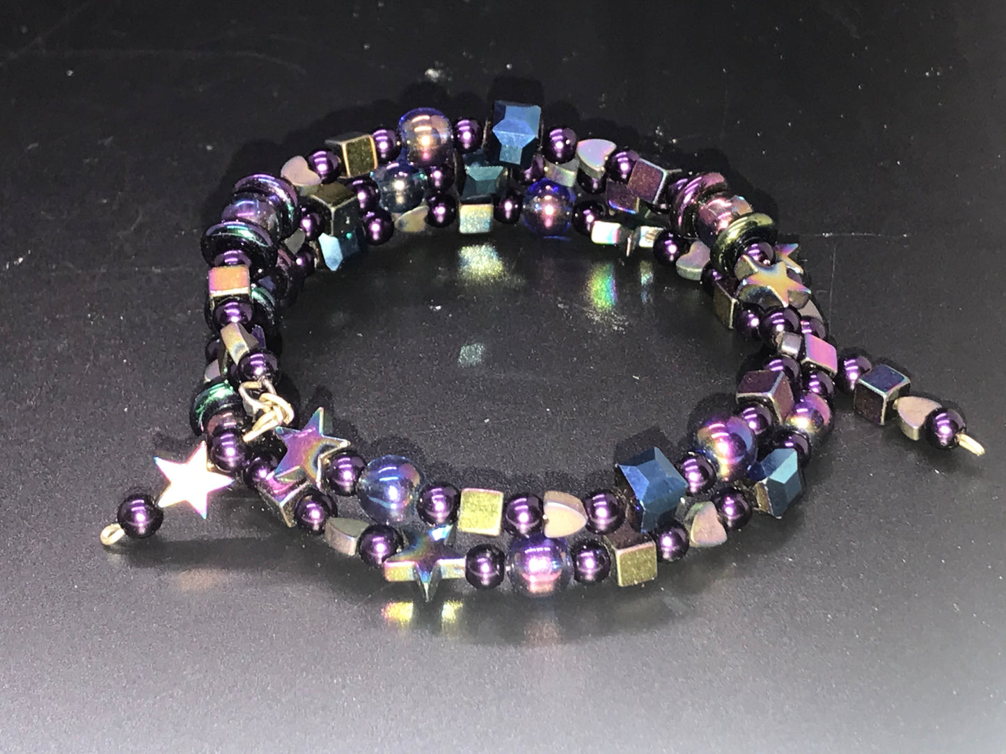 BKC - Purple Triple Loop Bracelets