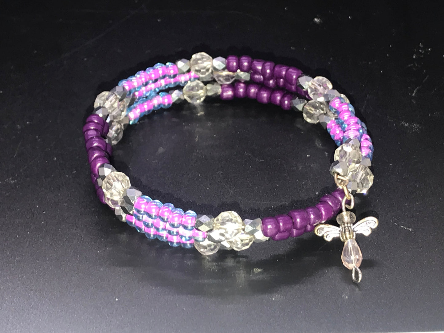 BKC - Purple Triple Loop Bracelets