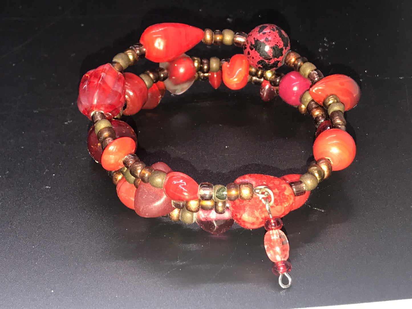 BKC - RED Triple Loop Bracelets