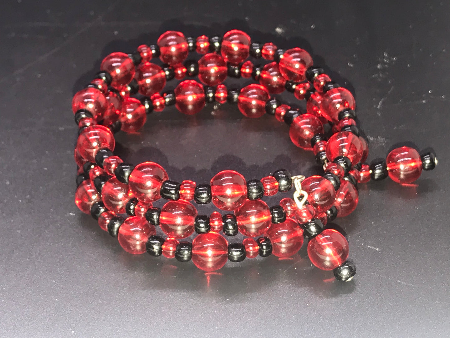 BKC - RED Triple Loop Bracelets