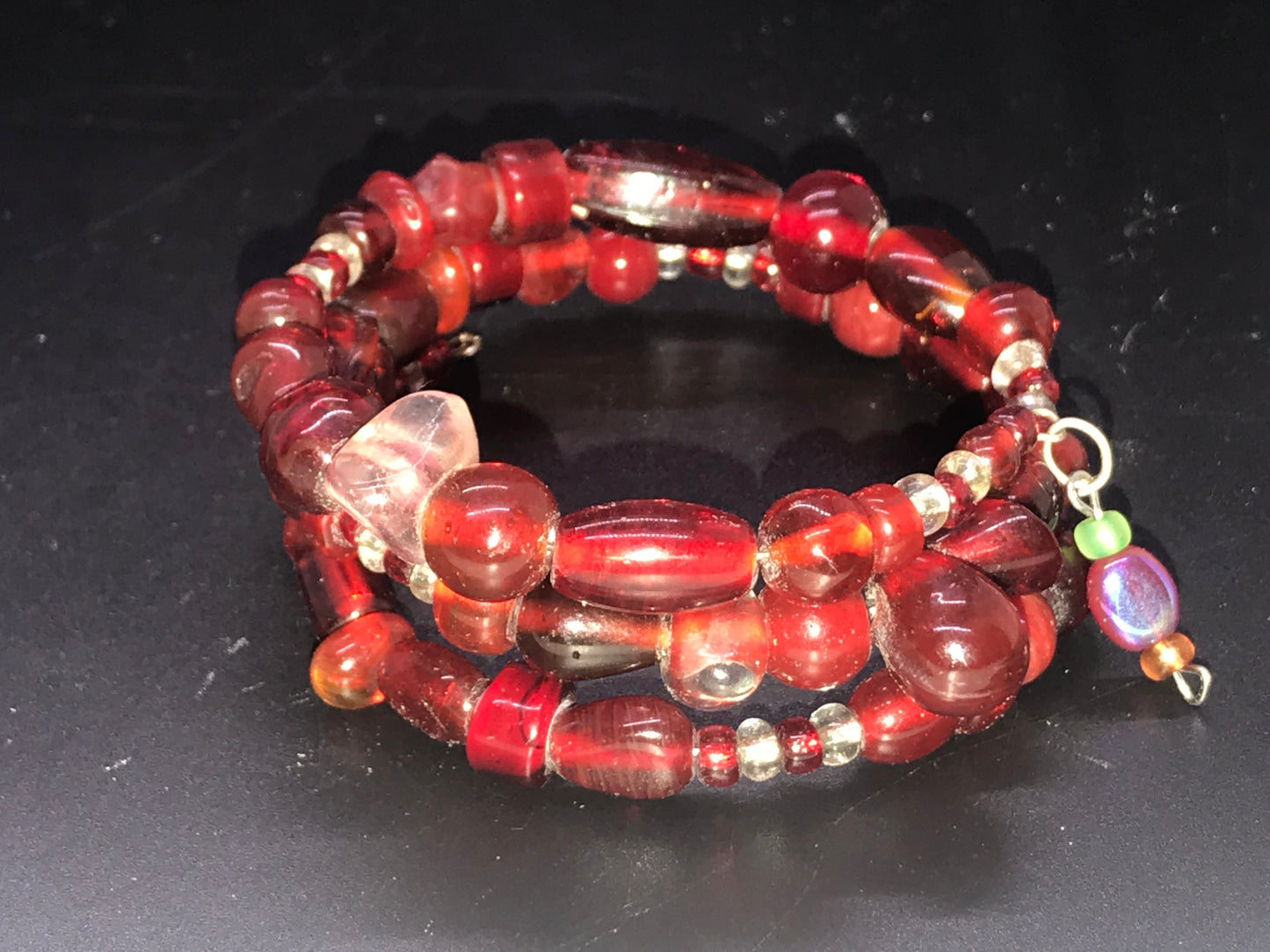 BKC - RED Triple Loop Bracelets