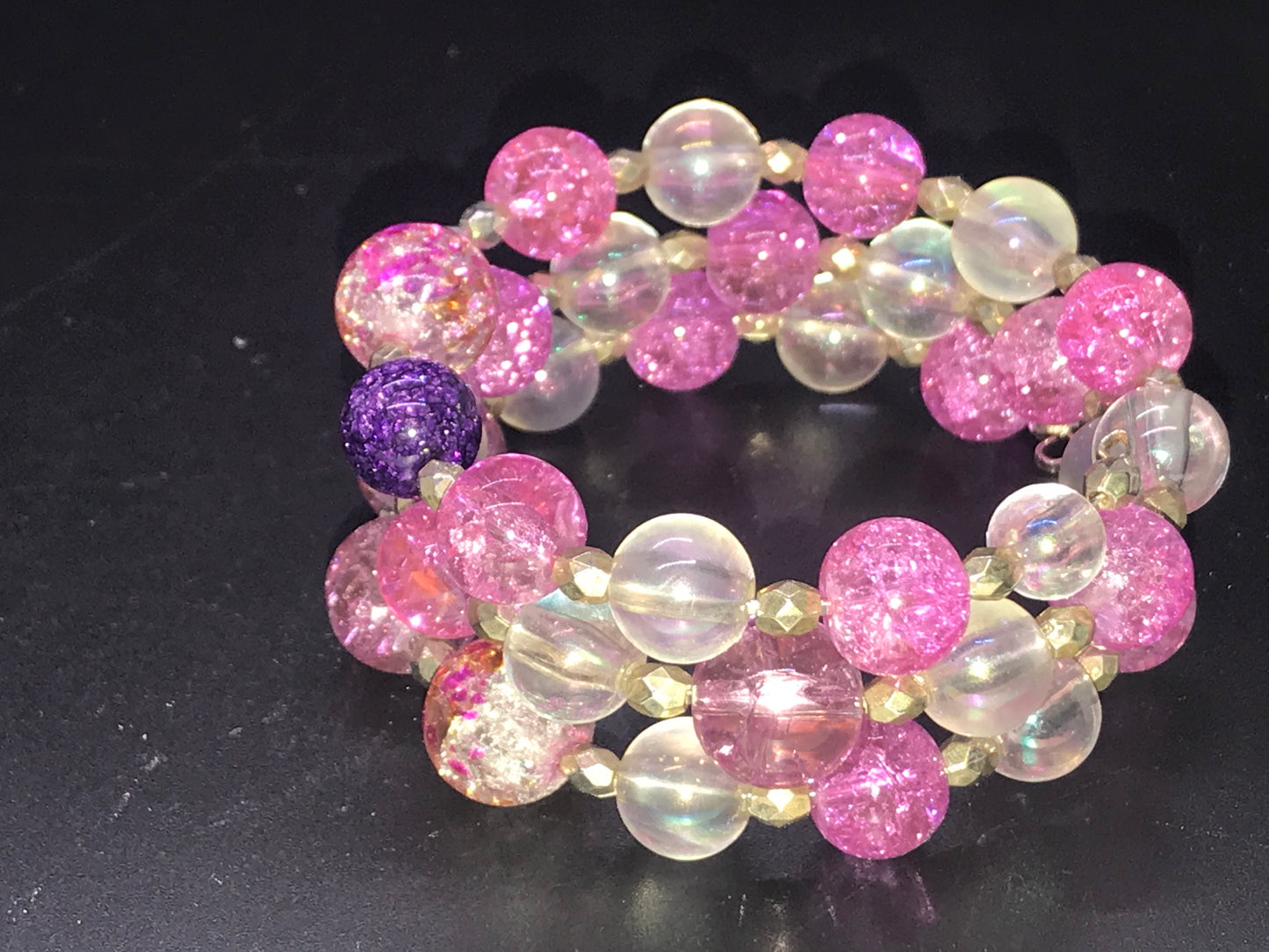 BKC - Pink Triple Loop Bracelets