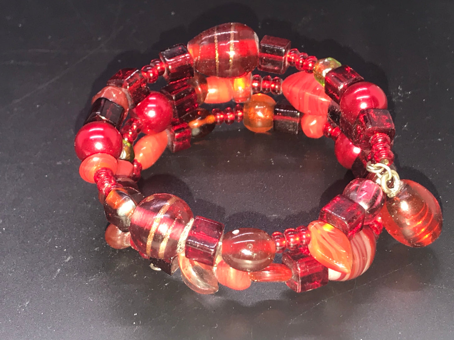 BKC - RED Triple Loop Bracelets