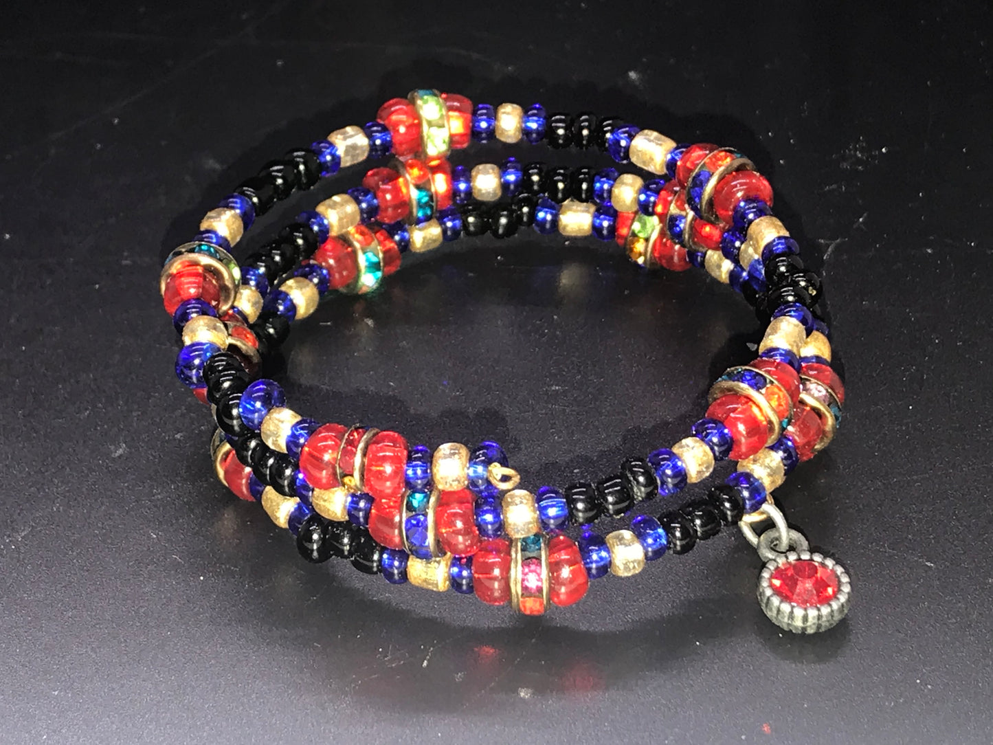 BKC - RED Triple Loop Bracelets