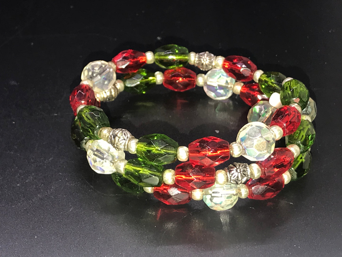 BKC - Christmas Themed Triple Loop Bracelets