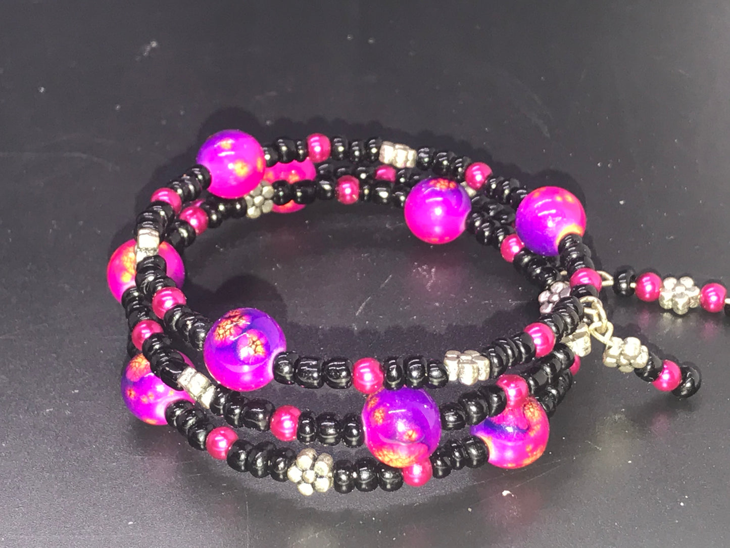 BKC - Pink Triple Loop Bracelets