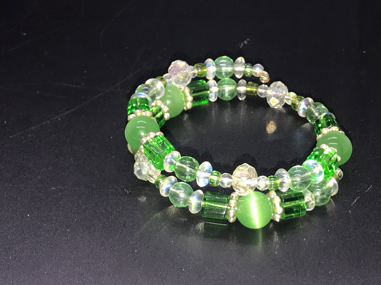 BKC - Green Double Loop Bracelets