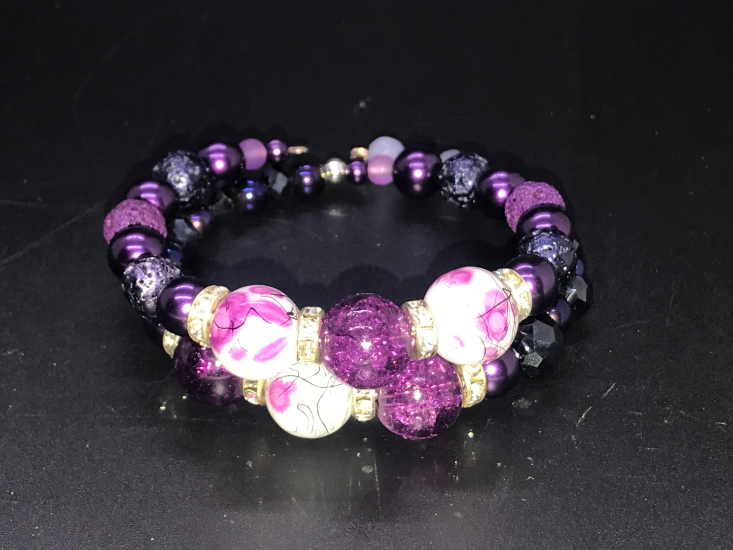 BKC - Purple Double Loop Bracelets