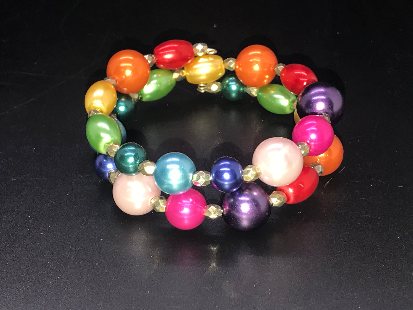 BKC - Rainbow Double Loop Bracelets