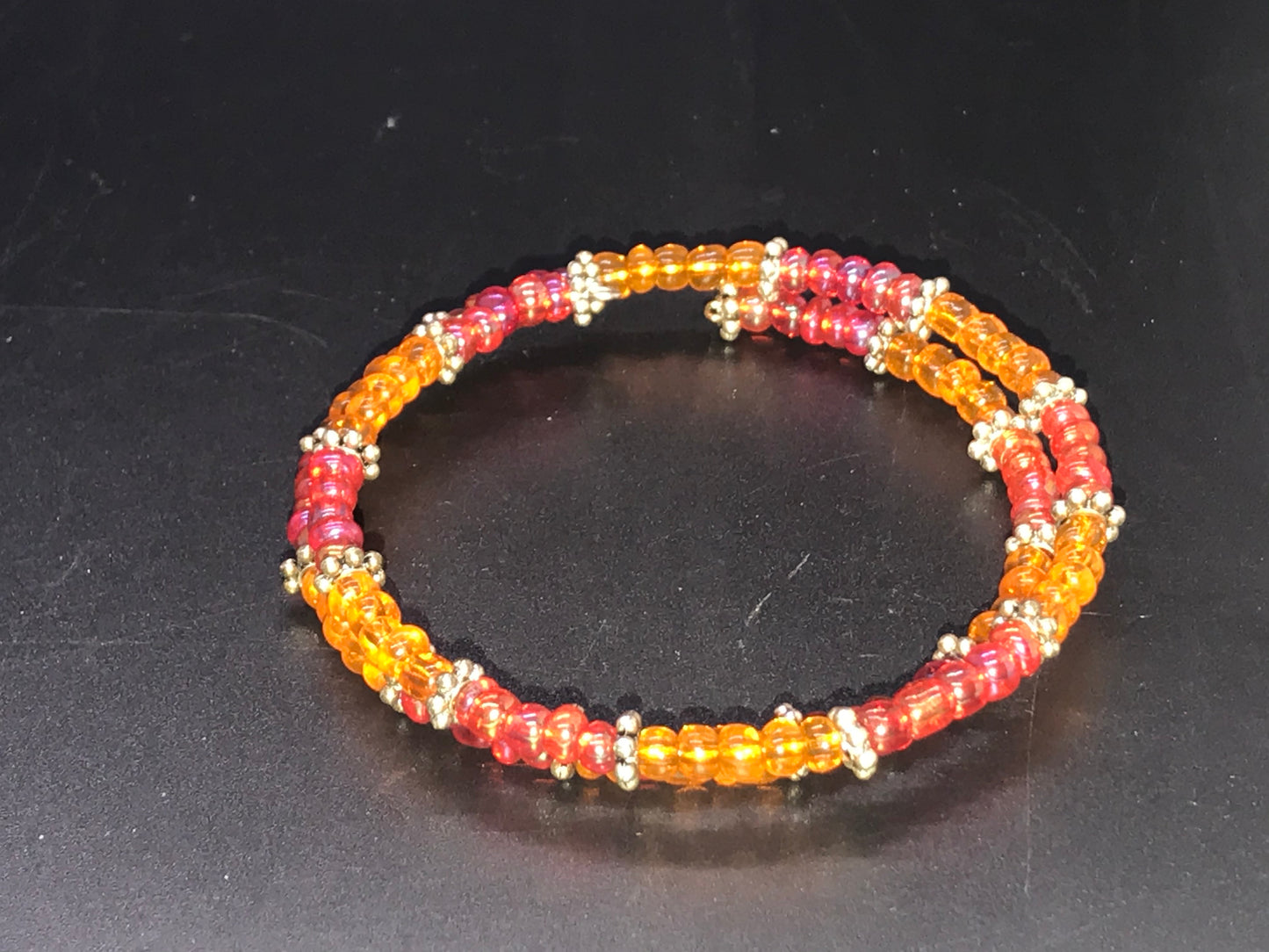 BKC - Orange Or Yellow Double Loop Bracelets