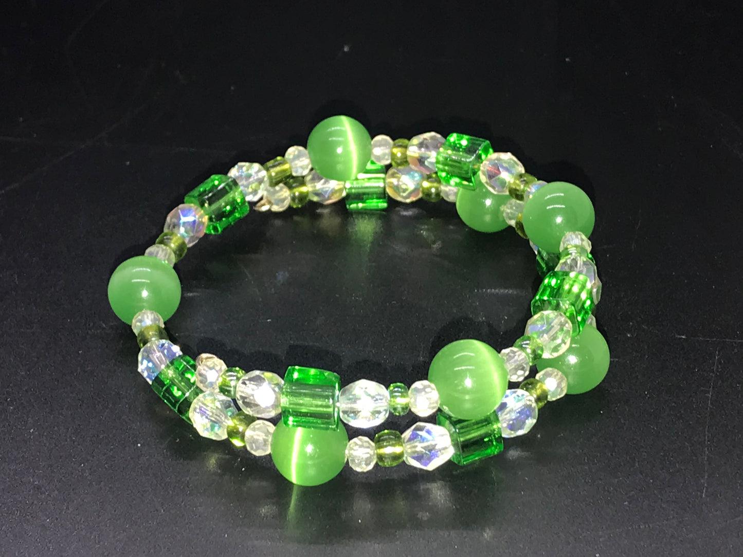 BKC - Green Double Loop Bracelets