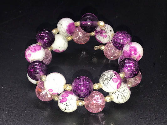 BKC - Purple Double Loop Bracelets