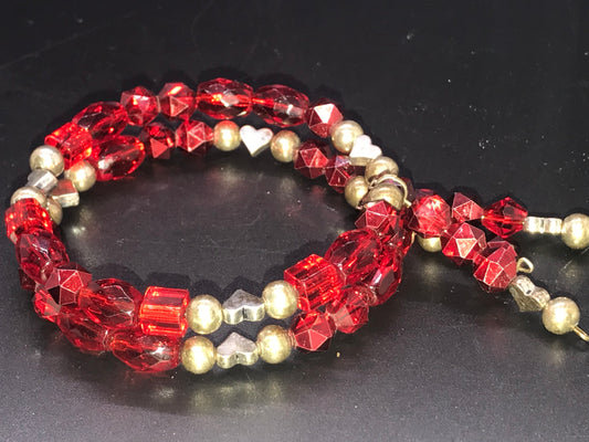 BKC - Red Double Loop Bracelets