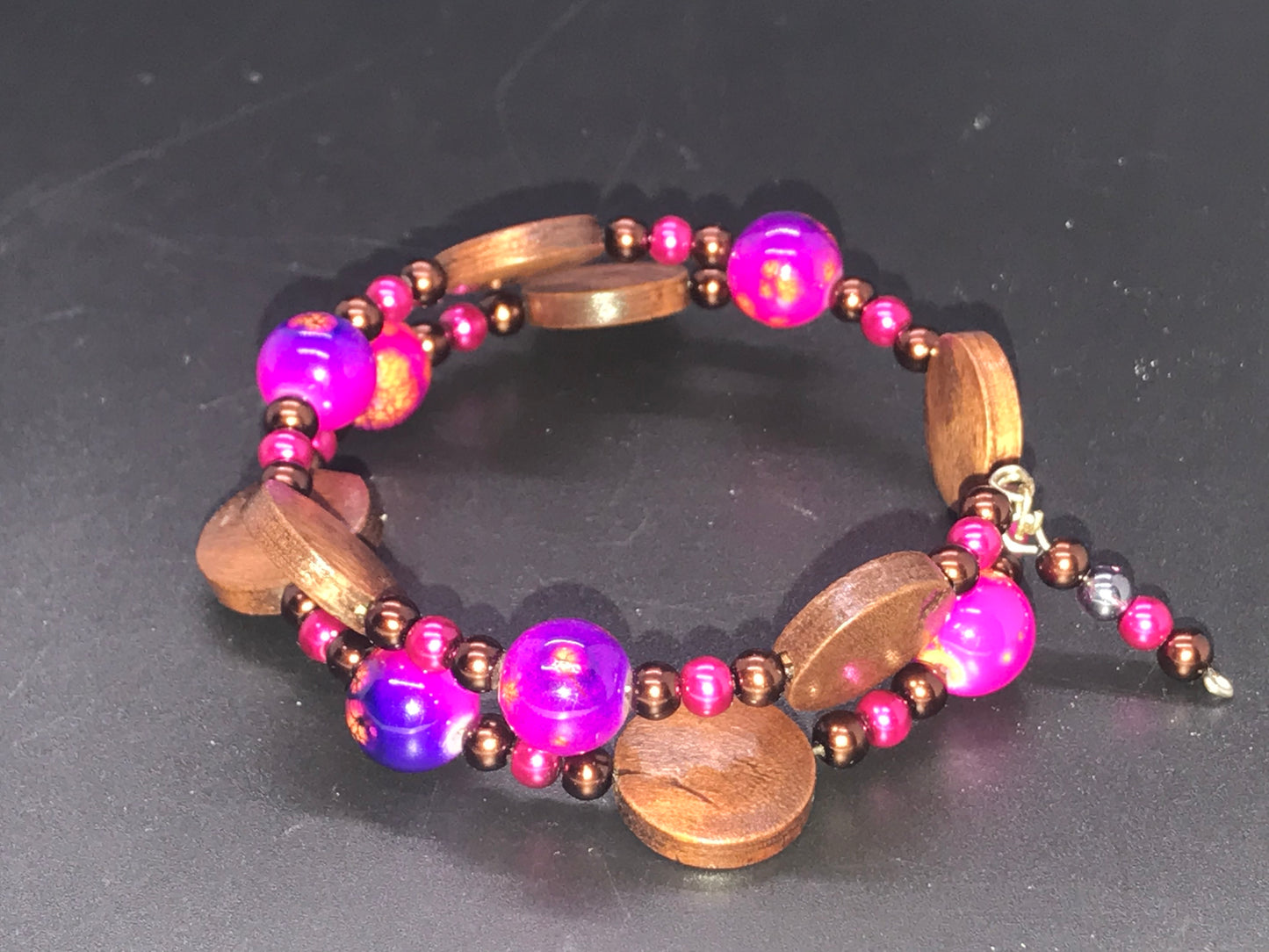 BKC - Pink Double Loop Bracelets