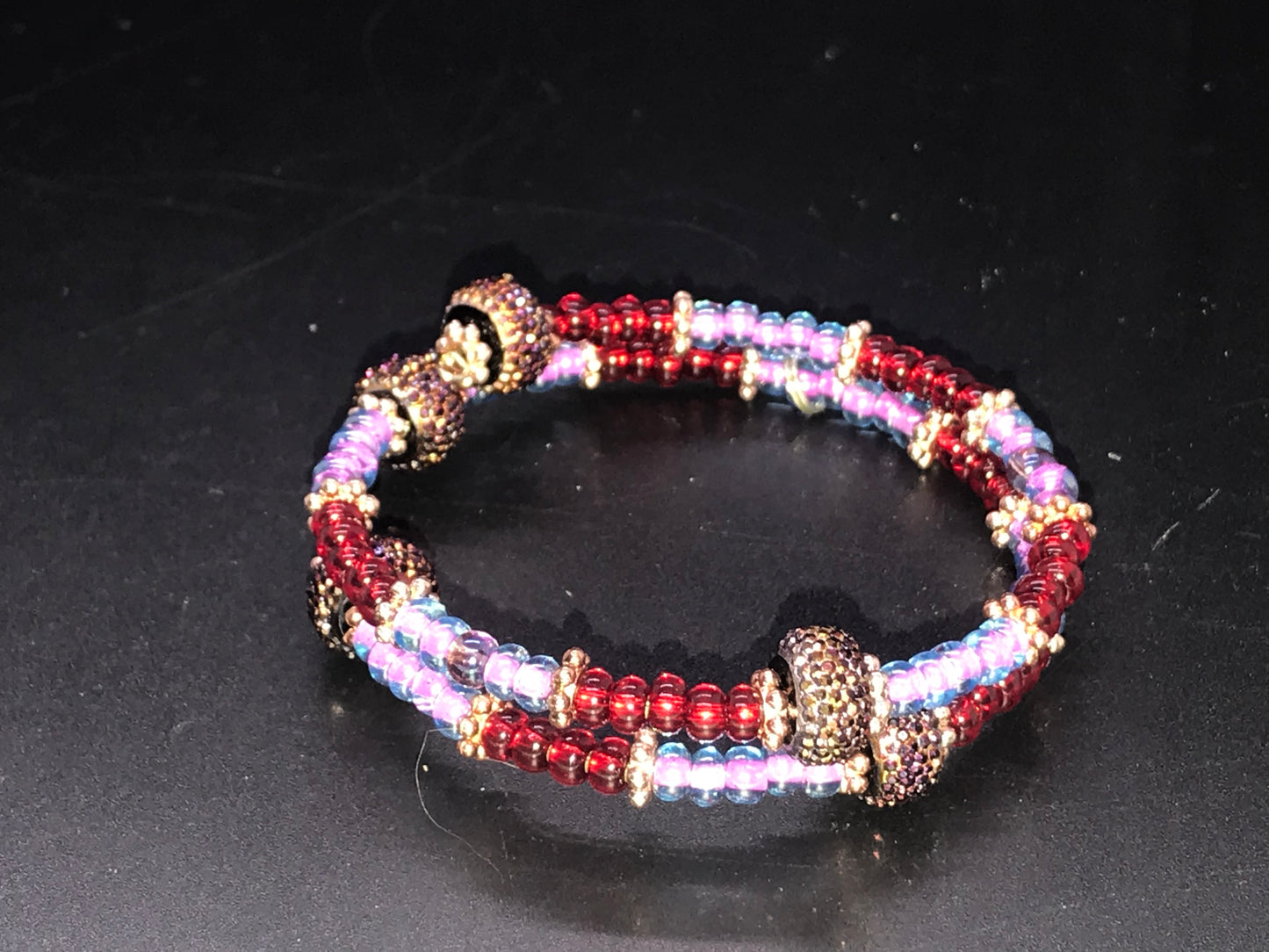 BKC - Red Double Loop Bracelets