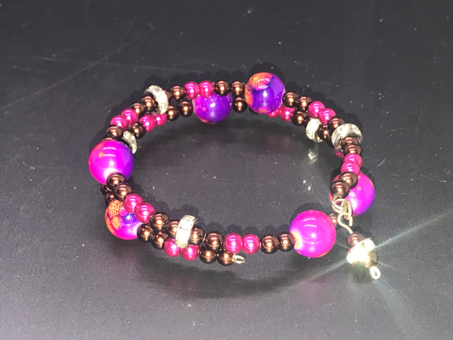 BKC - Pink Double Loop Bracelets