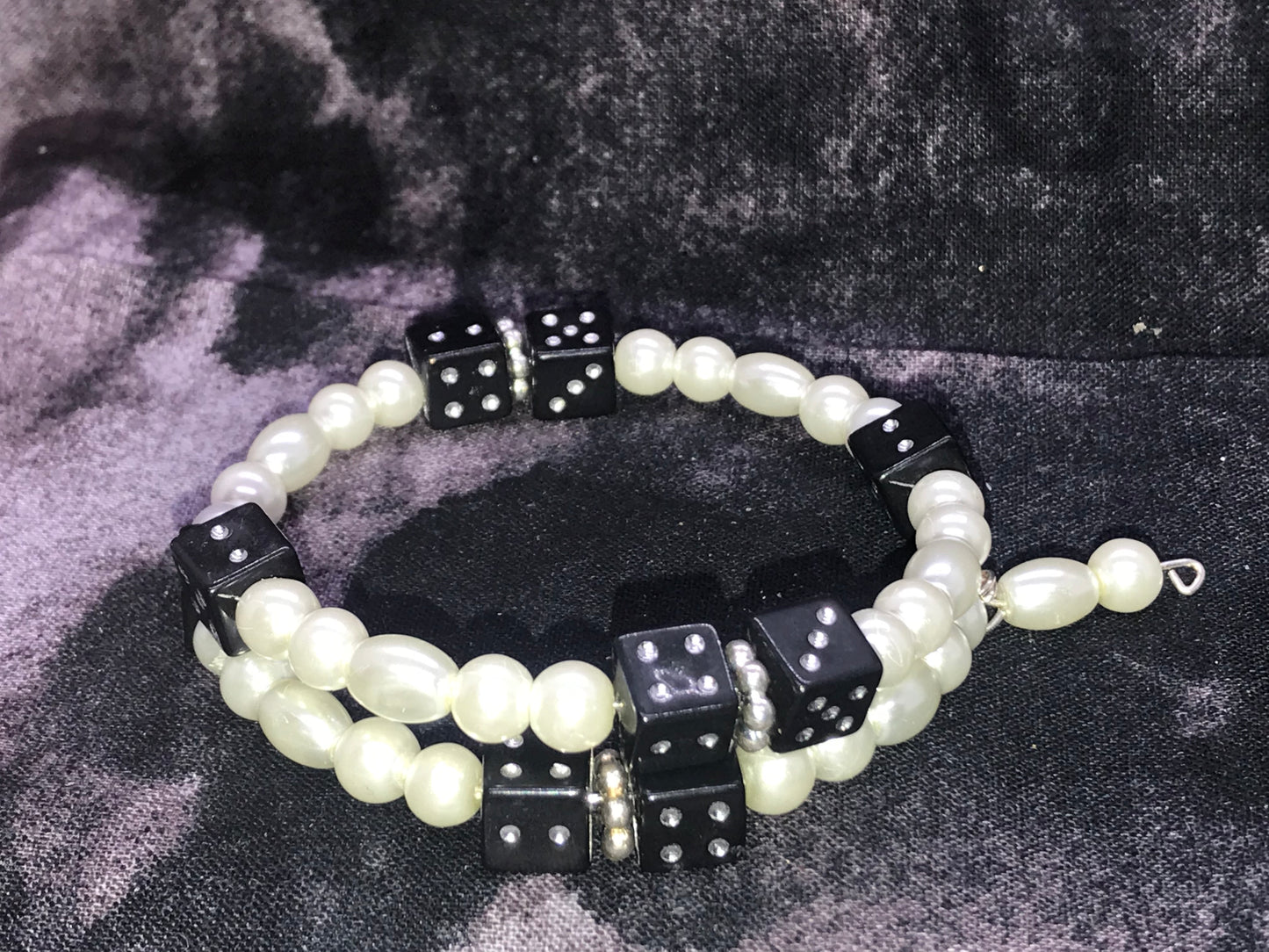 BKC - Black & White Double Loop Bracelets